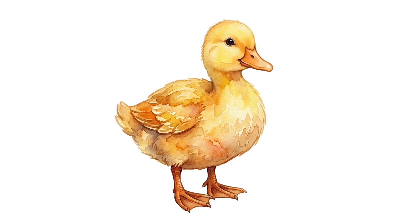 watercolor duck png PNG transparent background