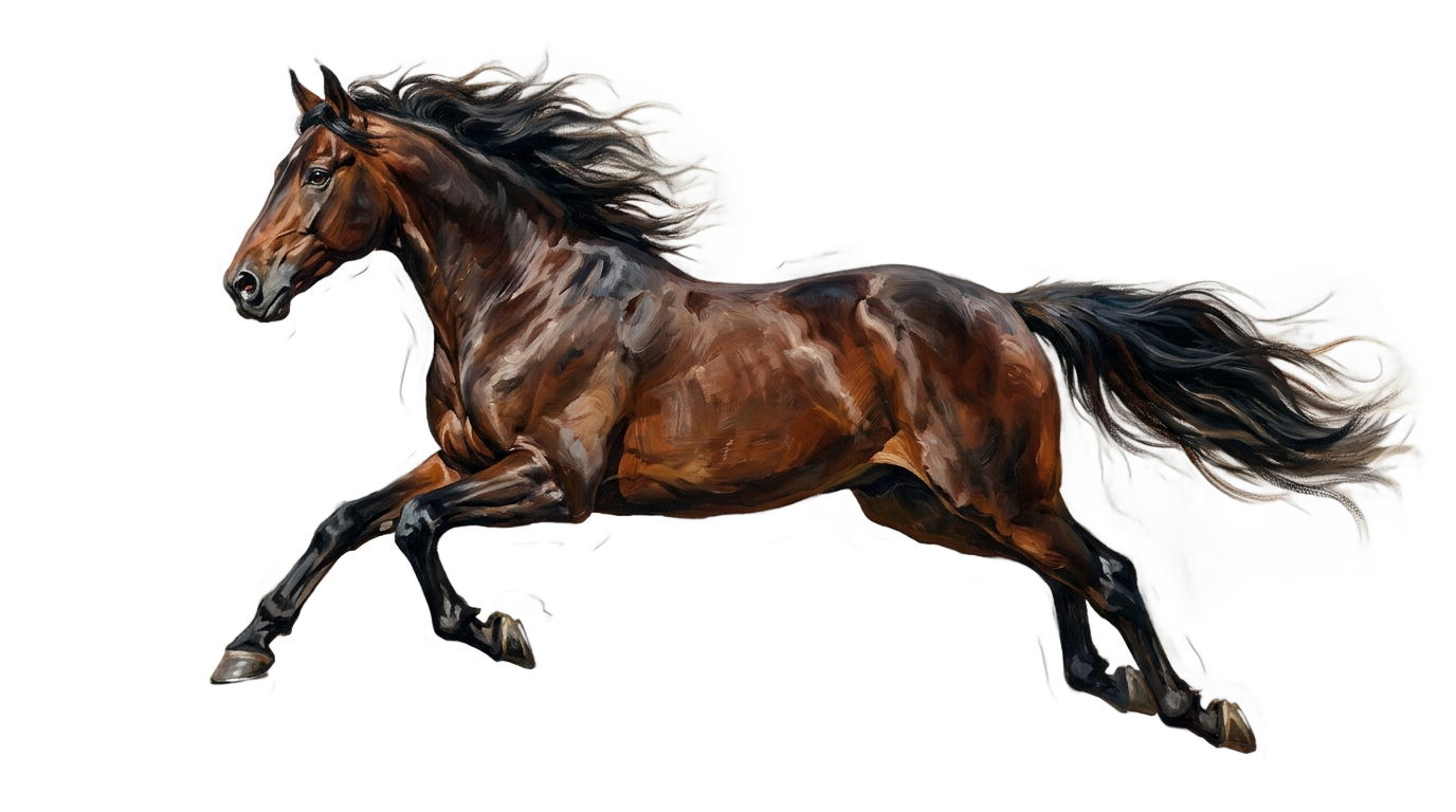horse watercolor png PNG transparent background