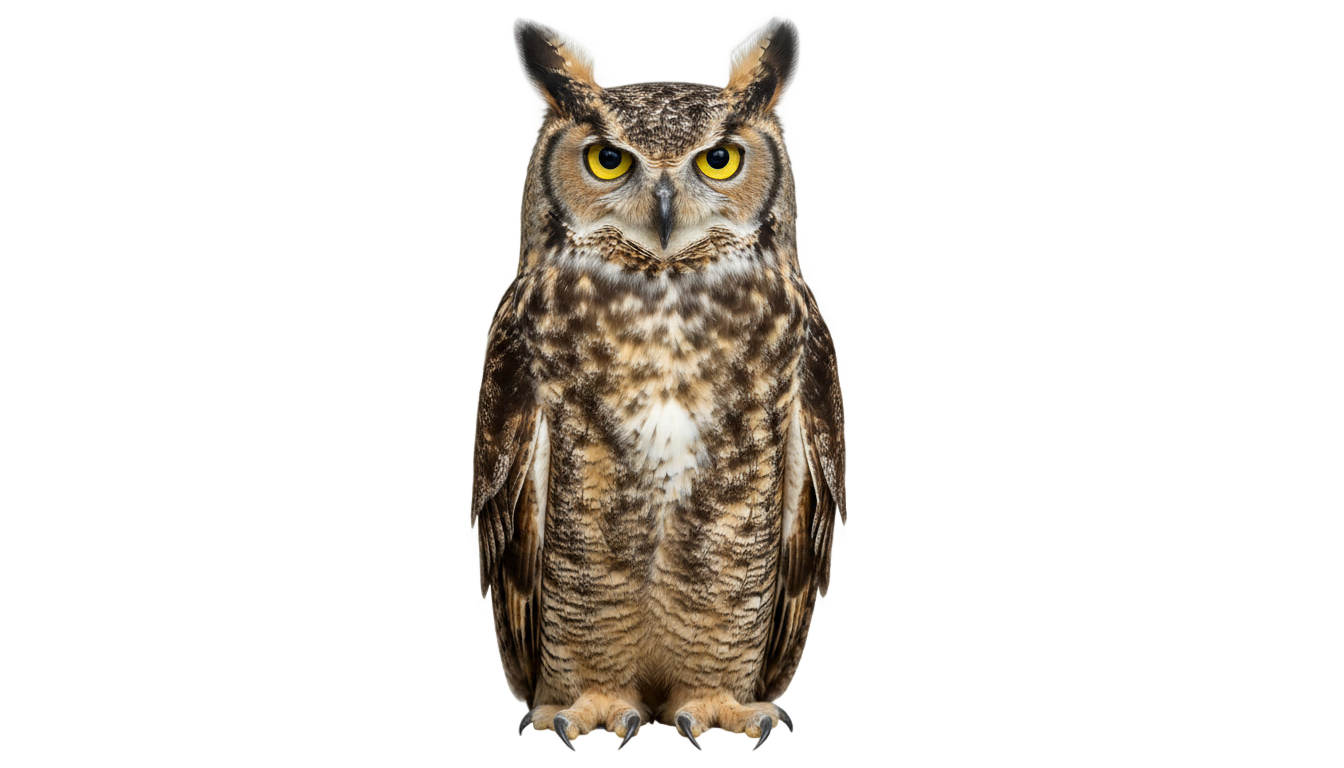 great horned owl png PNG transparent background