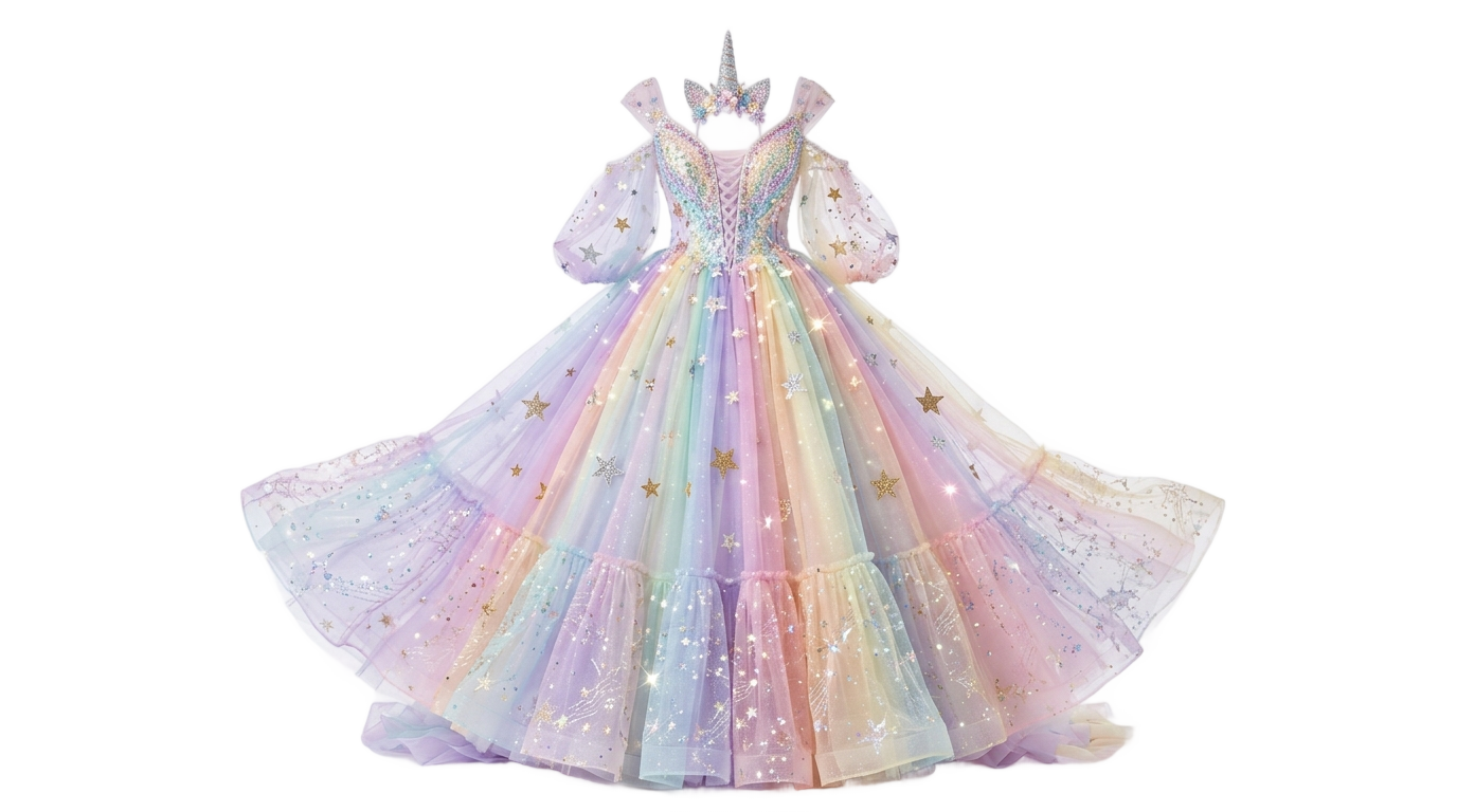 unicorn dress png PNG transparent background