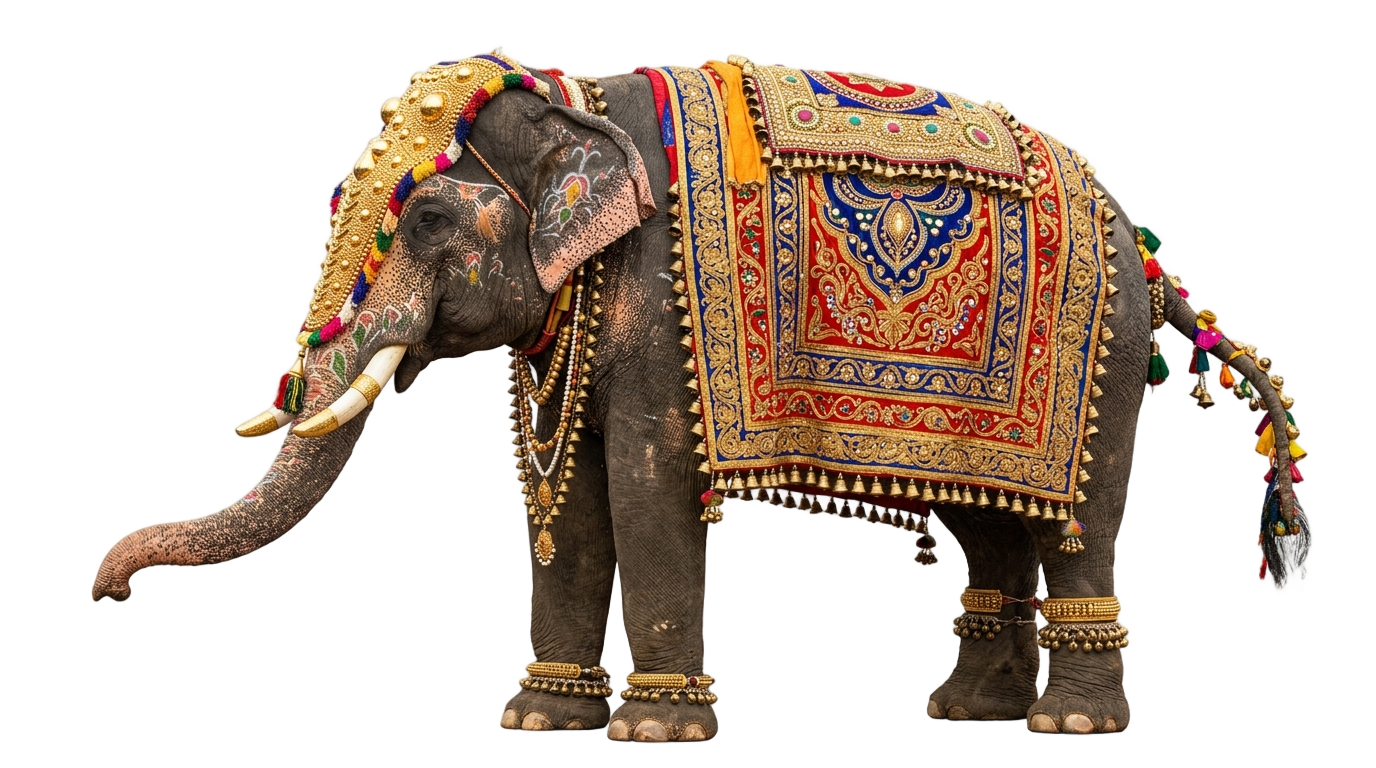 gajalakshmi elephant png price PNG transparent background