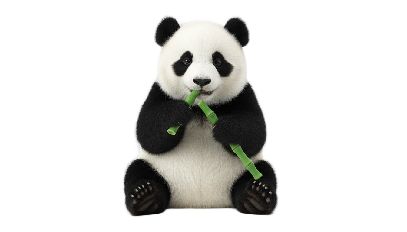 giant panda png PNG transparent background