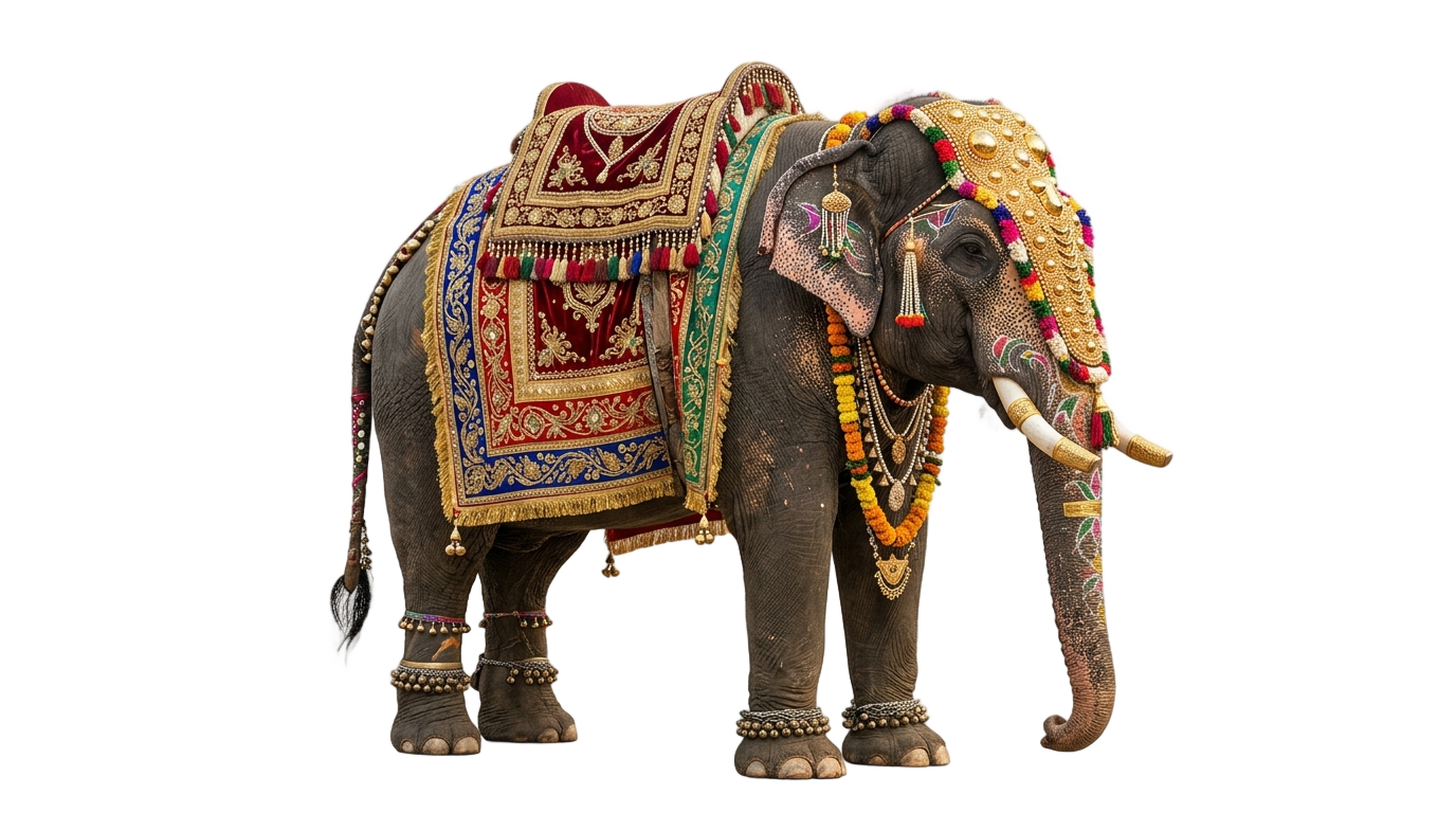 gajalakshmi elephant png price PNG transparent background
