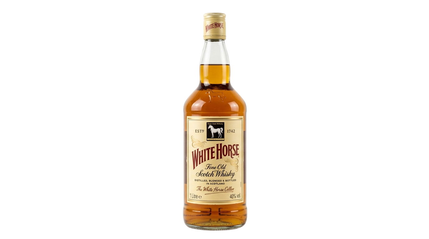 whisky white horse 1l png PNG transparent background