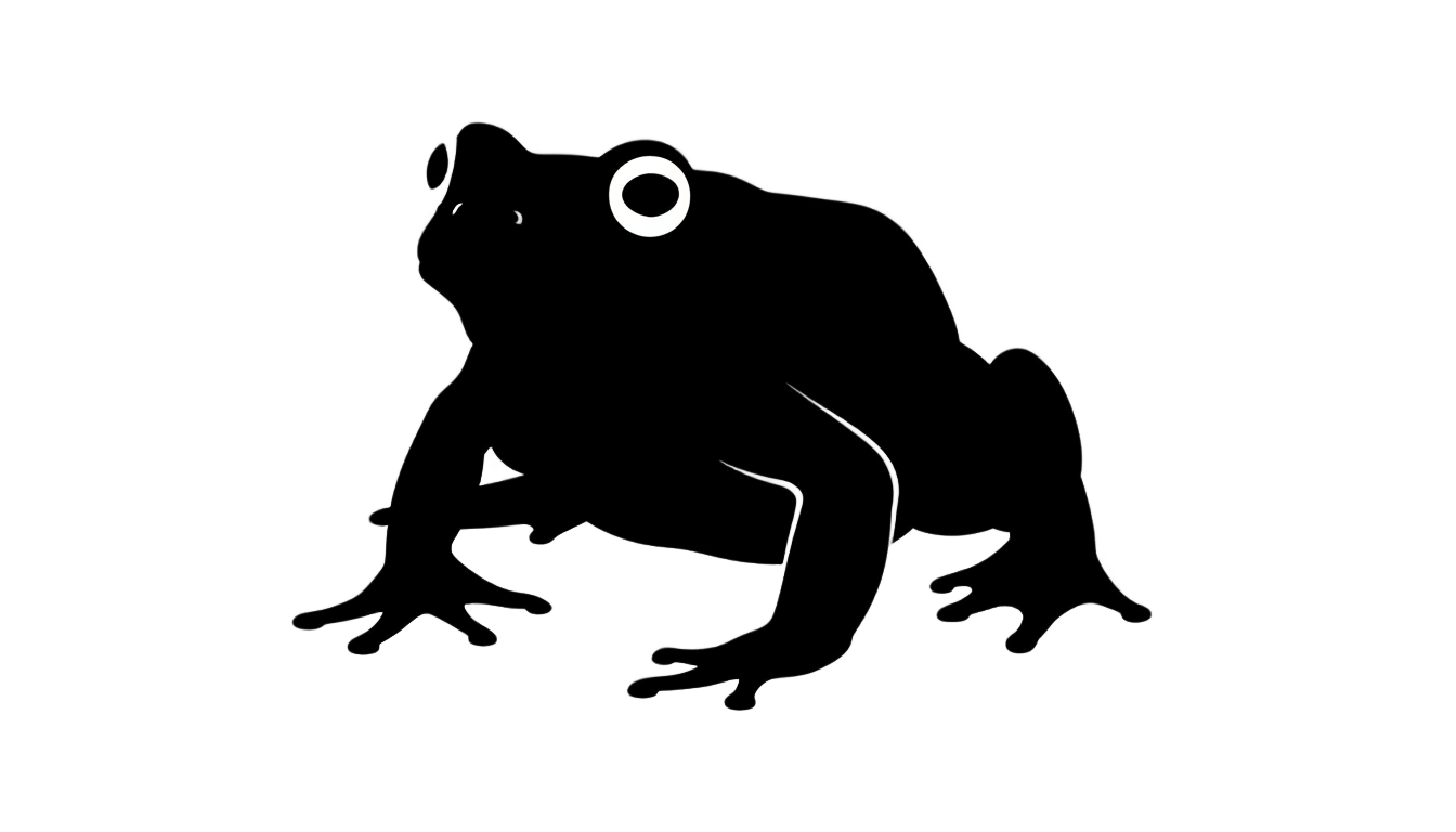 frog silhouette png PNG transparent background
