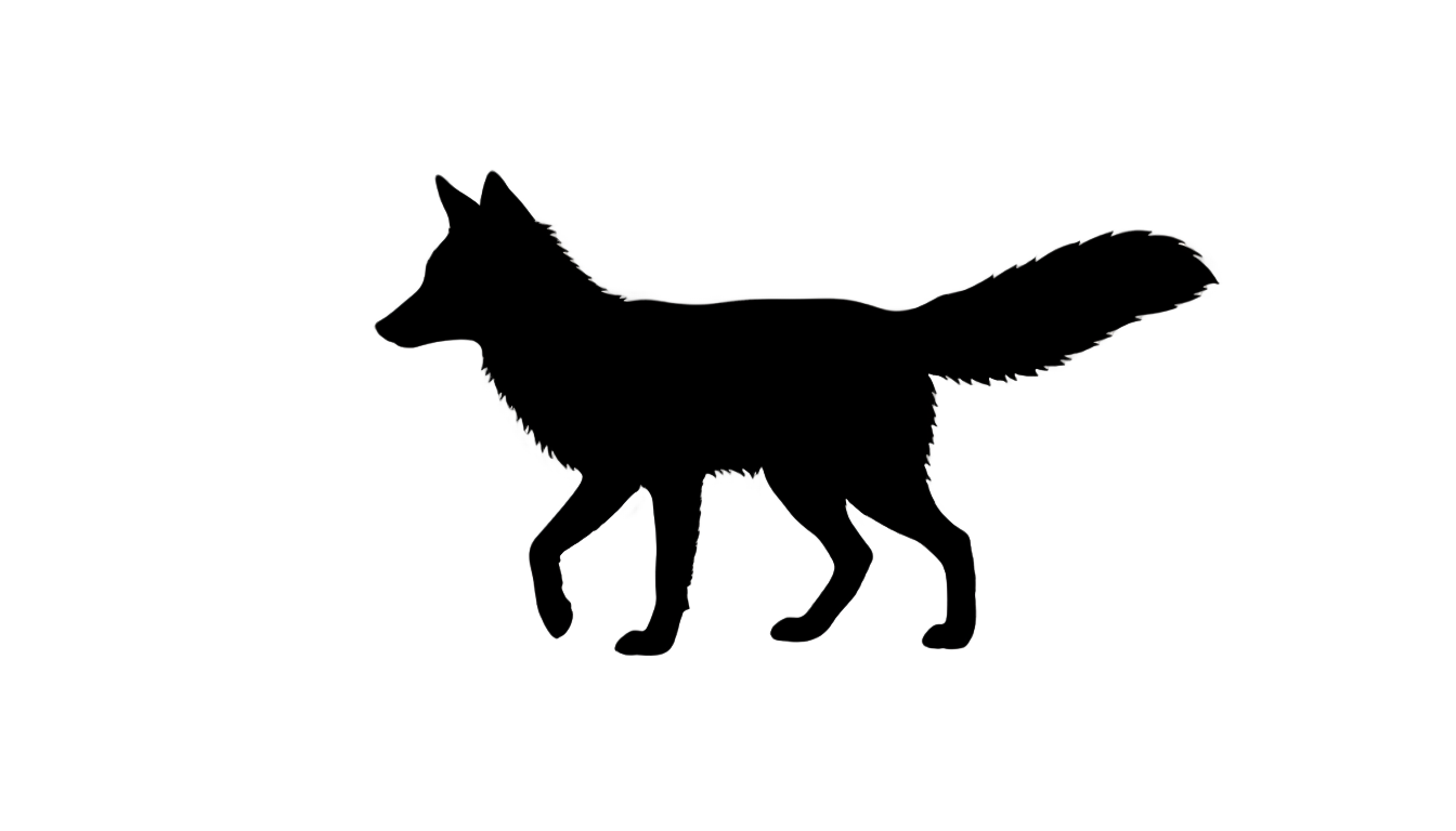 fox silhouette png PNG transparent background
