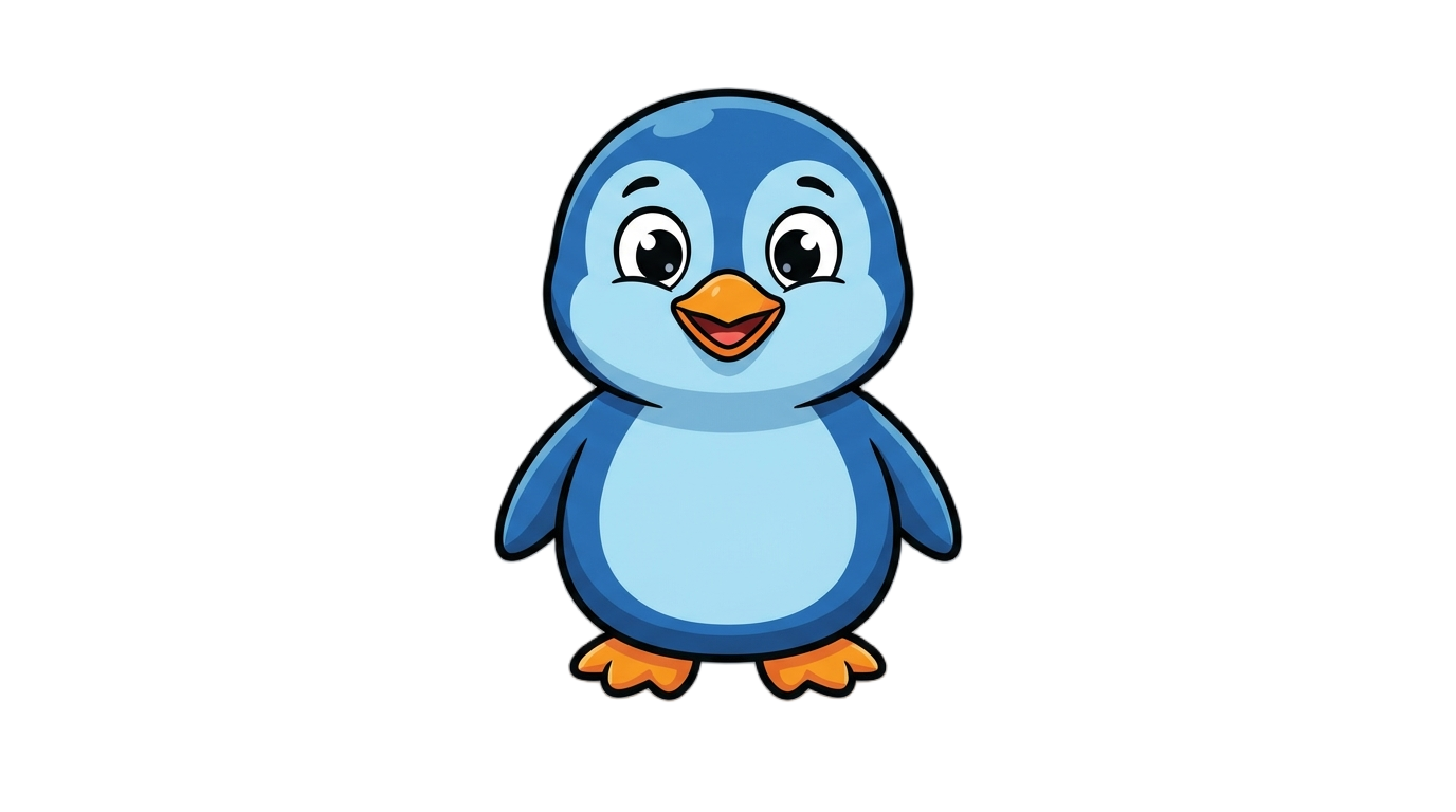 blue penguin club penguin png PNG transparent background