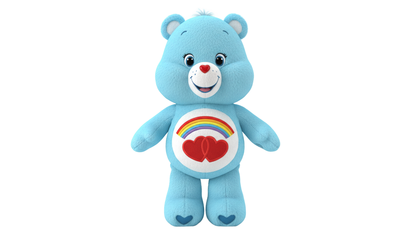 blue care bear png PNG transparent background