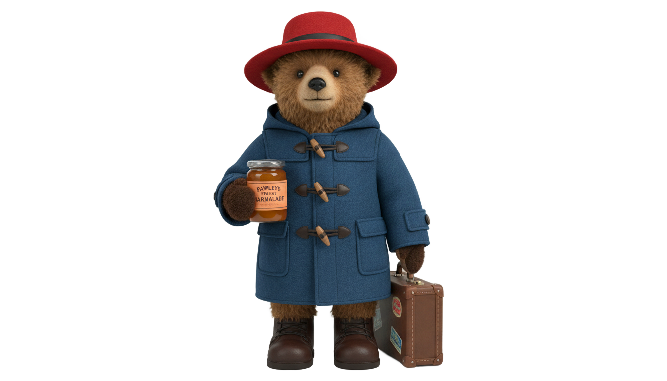 paddington bear png PNG transparent background