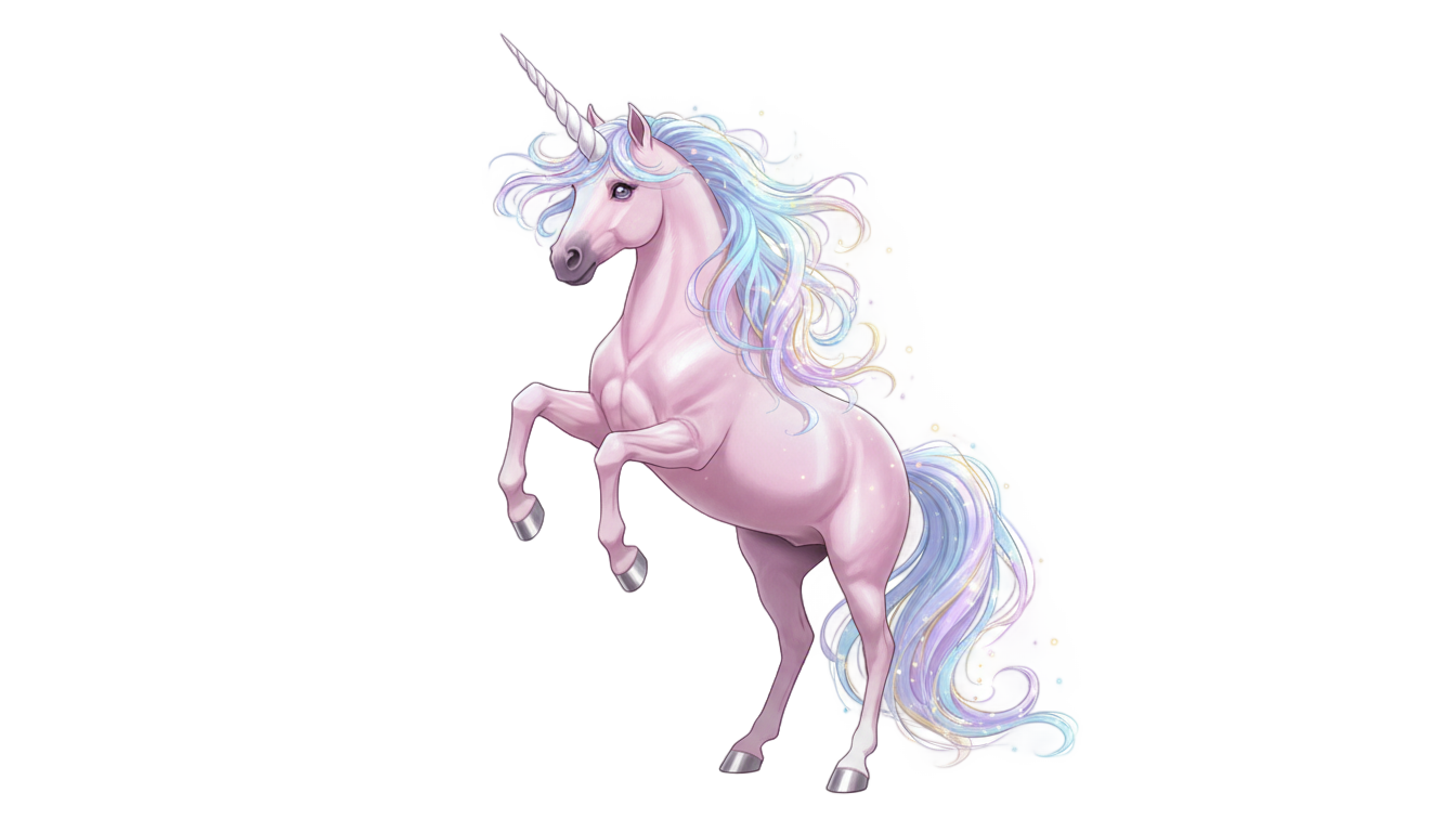 pink unicorn png PNG transparent background