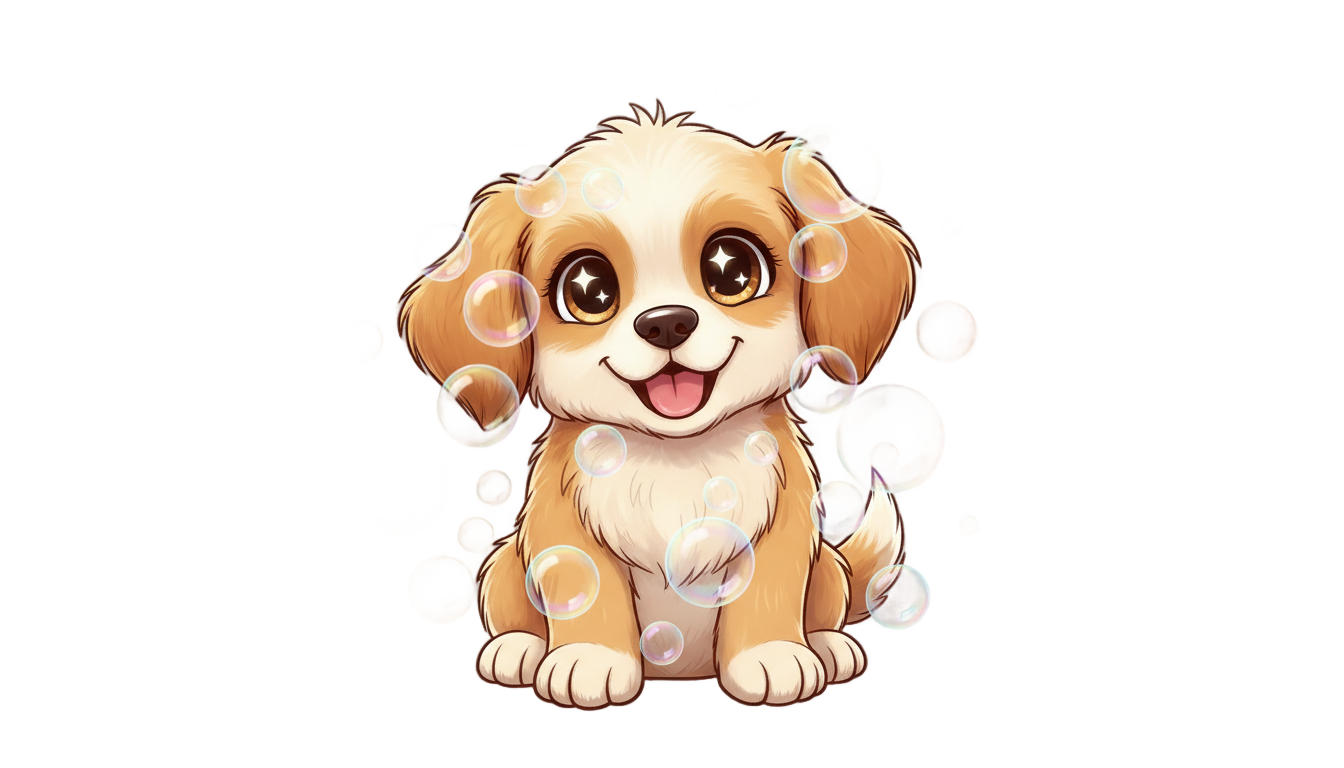 bubble puppy png PNG transparent background