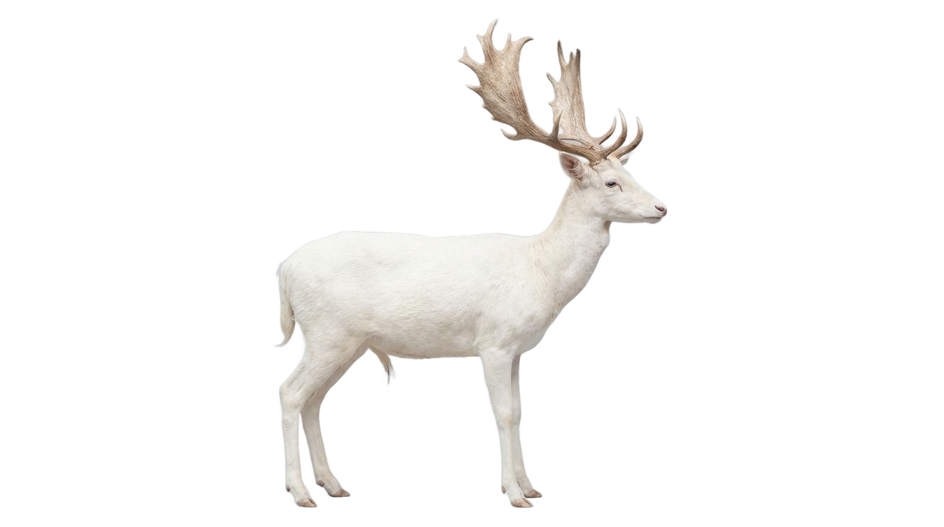 white deer silhouette png PNG transparent background