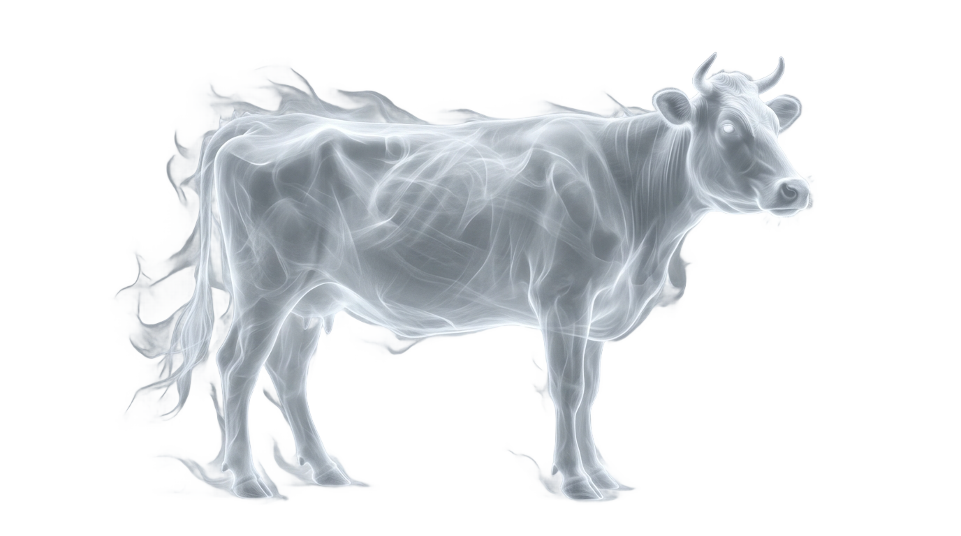 ghost cow png PNG transparent background