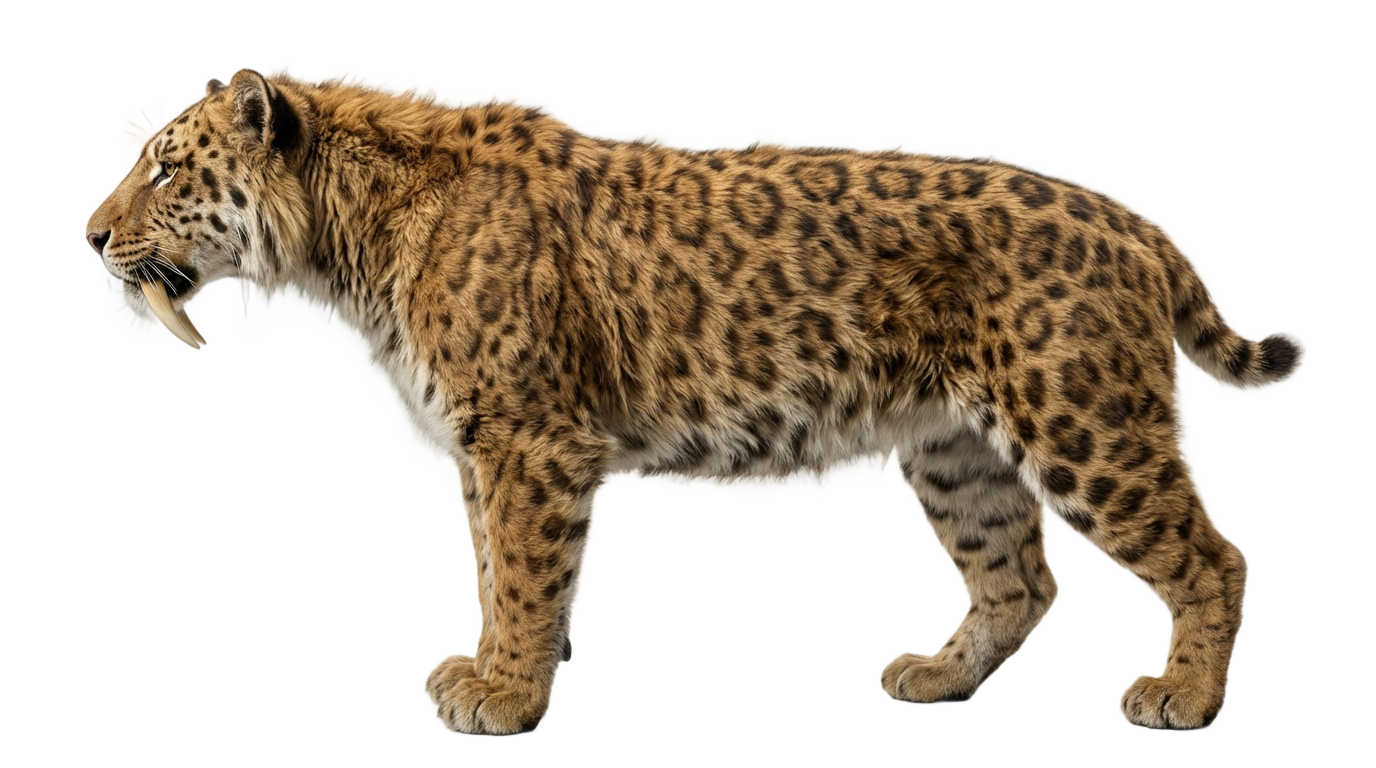 saber tooth tiger png PNG transparent background