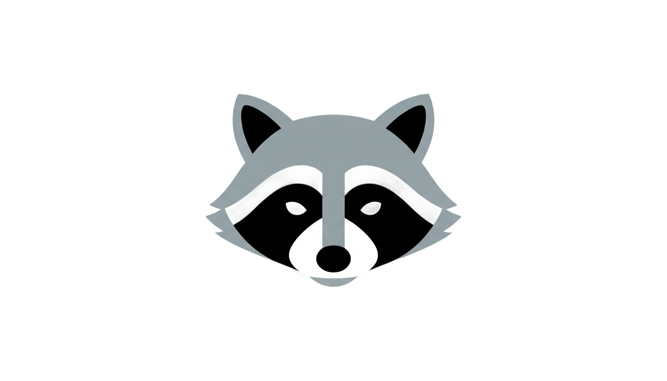 raccoon logo png PNG transparent background