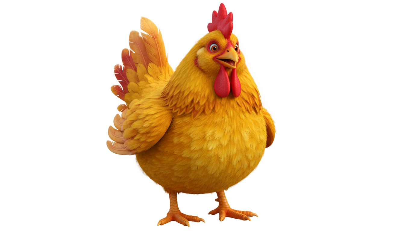 cartoon chicken png PNG transparent background