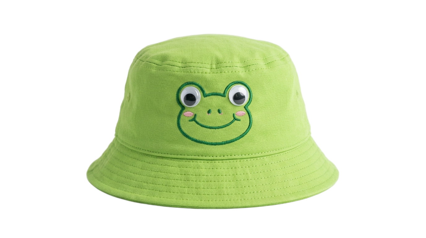frog bucket hat png PNG transparent background