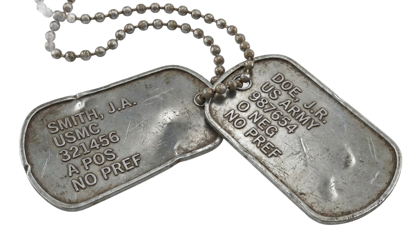 military dog tag png PNG transparent background