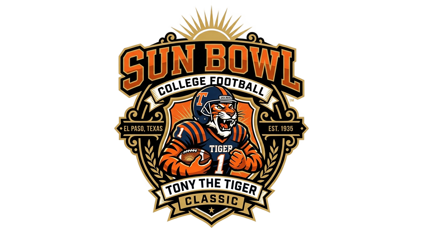 tony the tiger sun bowl logo png PNG transparent background