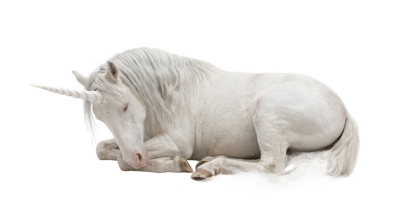 sleeping unicorn png PNG transparent background