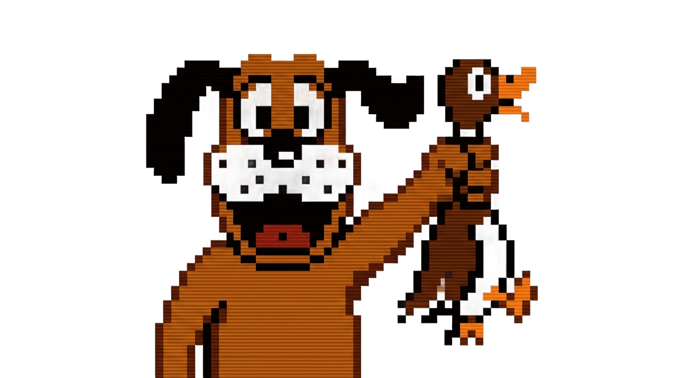 duck hunt dog png PNG transparent background