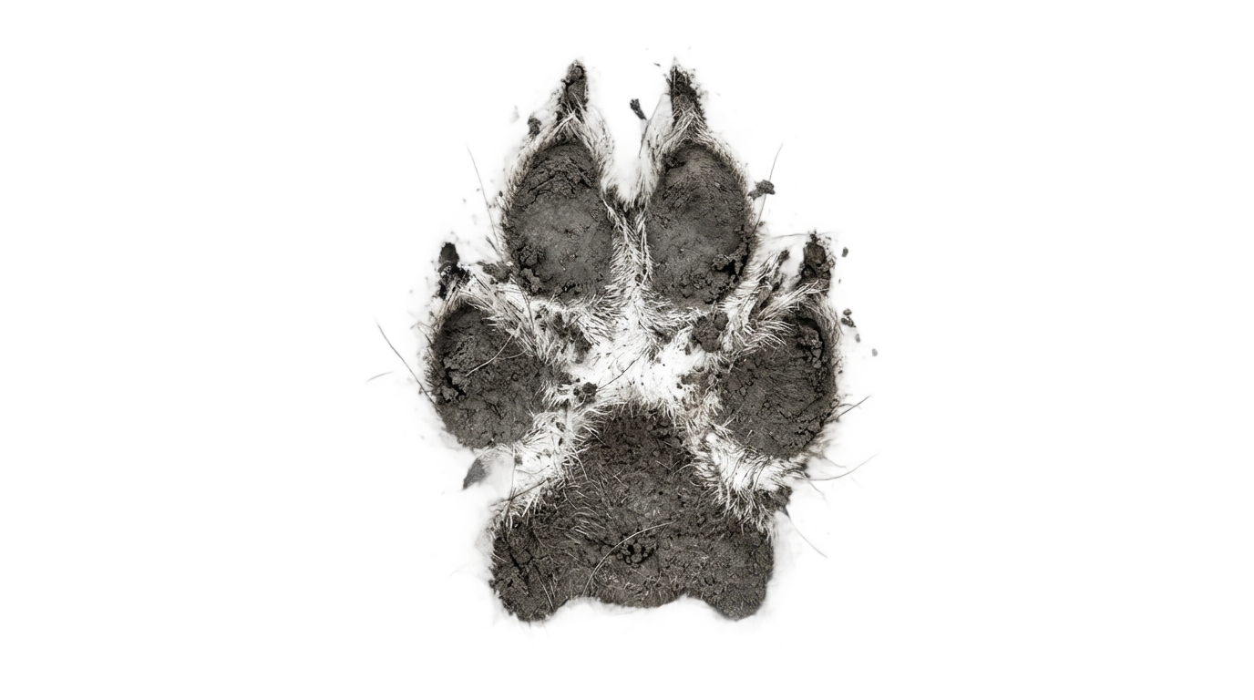 wolf paw print png PNG transparent background