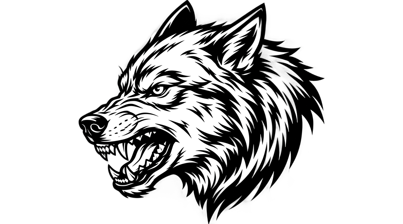wolf logo design png PNG transparent background