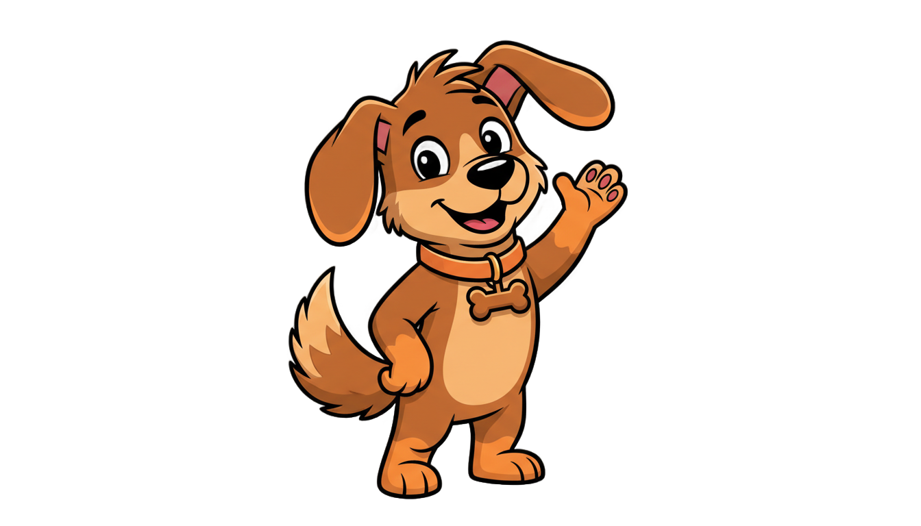 browns dog logo png PNG transparent background