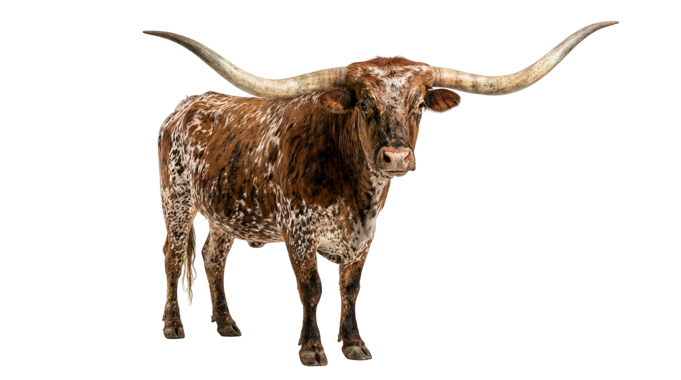 longhorn cow png PNG transparent background
