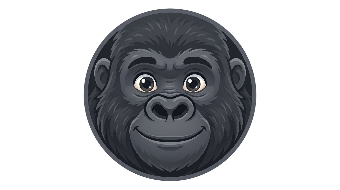 gorilla emoji png PNG transparent background