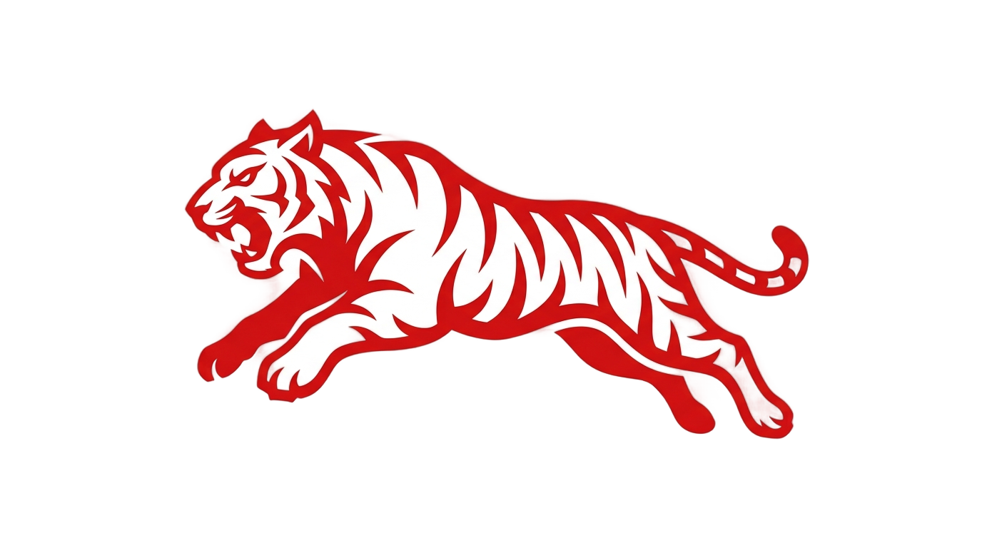 red tiger logo png PNG transparent background