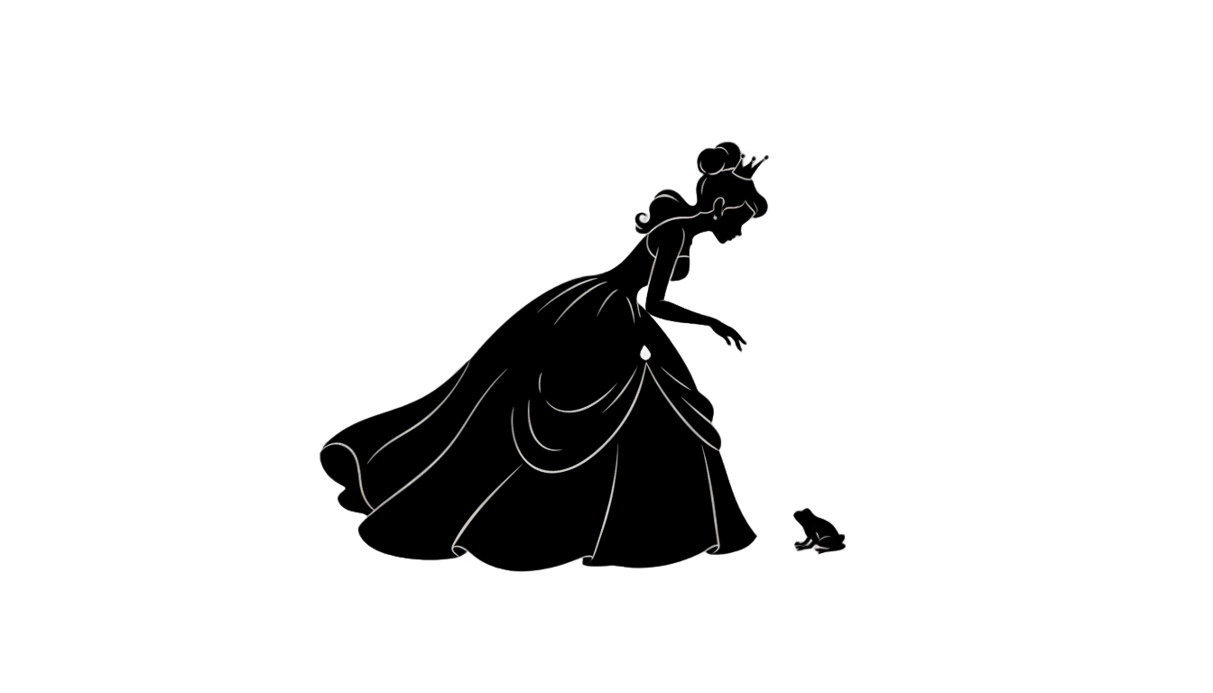 princess and the frog silhouette png PNG transparent background