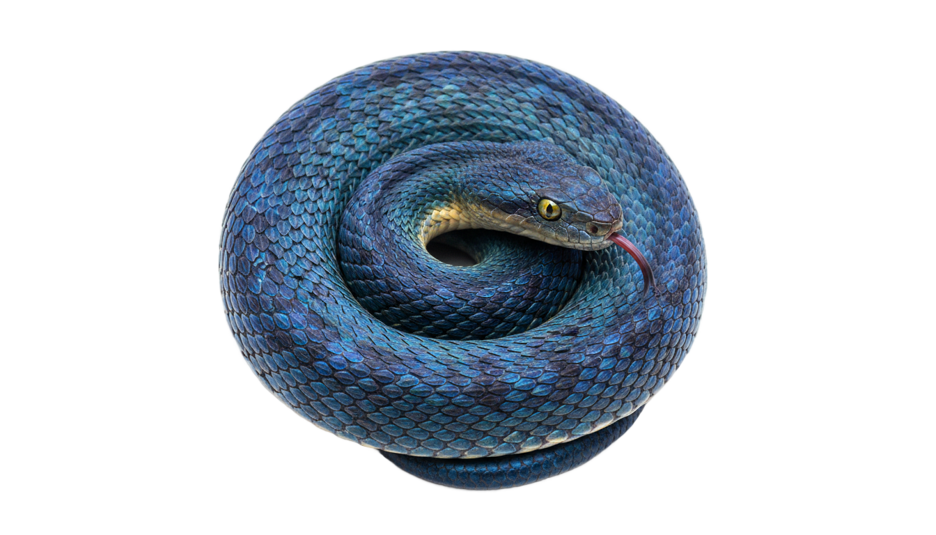 blue snake png PNG transparent background