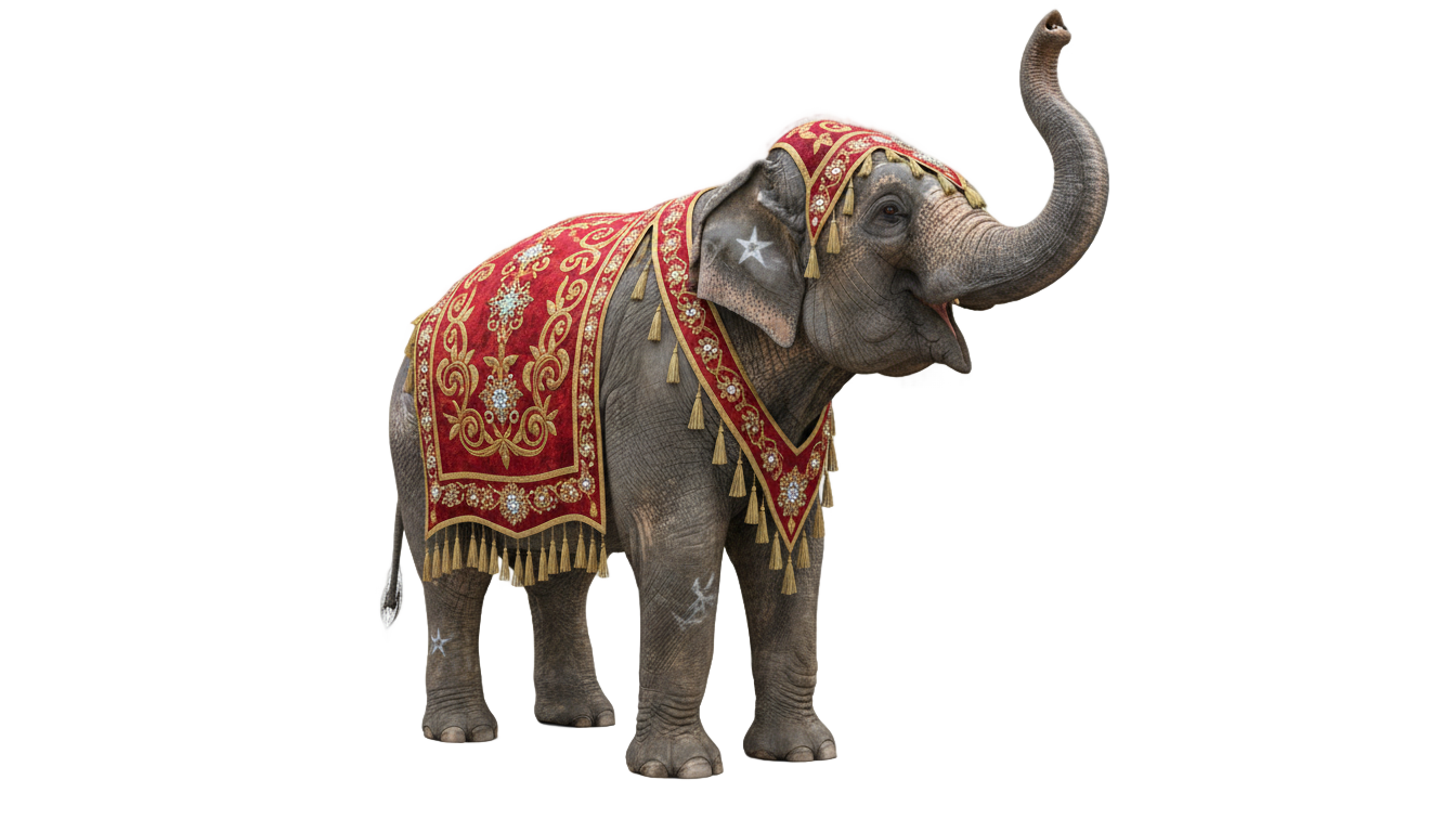 circus elephant png PNG transparent background