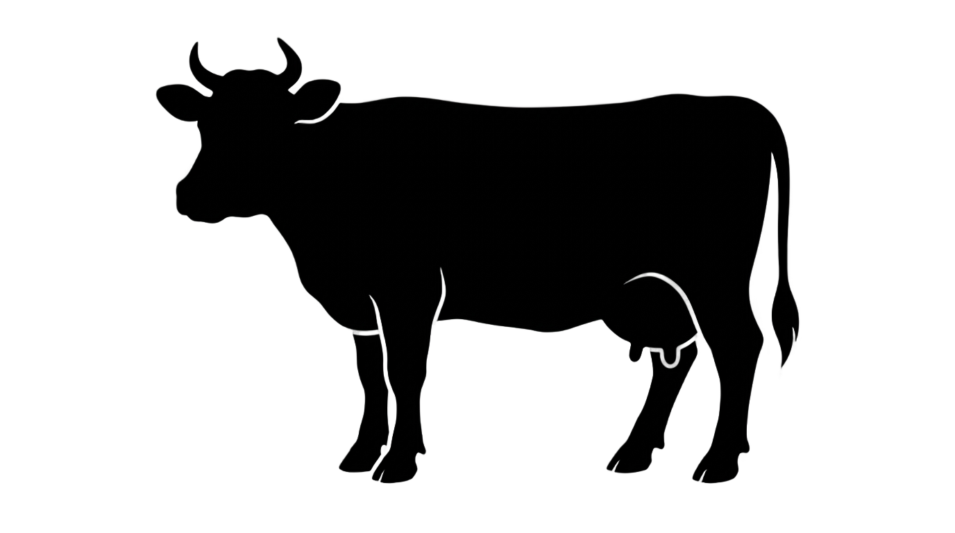 cow silhouette png PNG transparent background