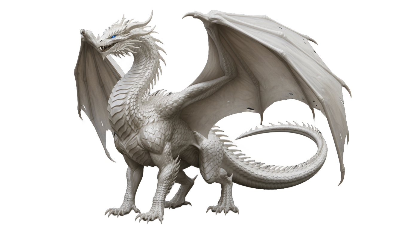 blue eyes white dragon png PNG transparent background