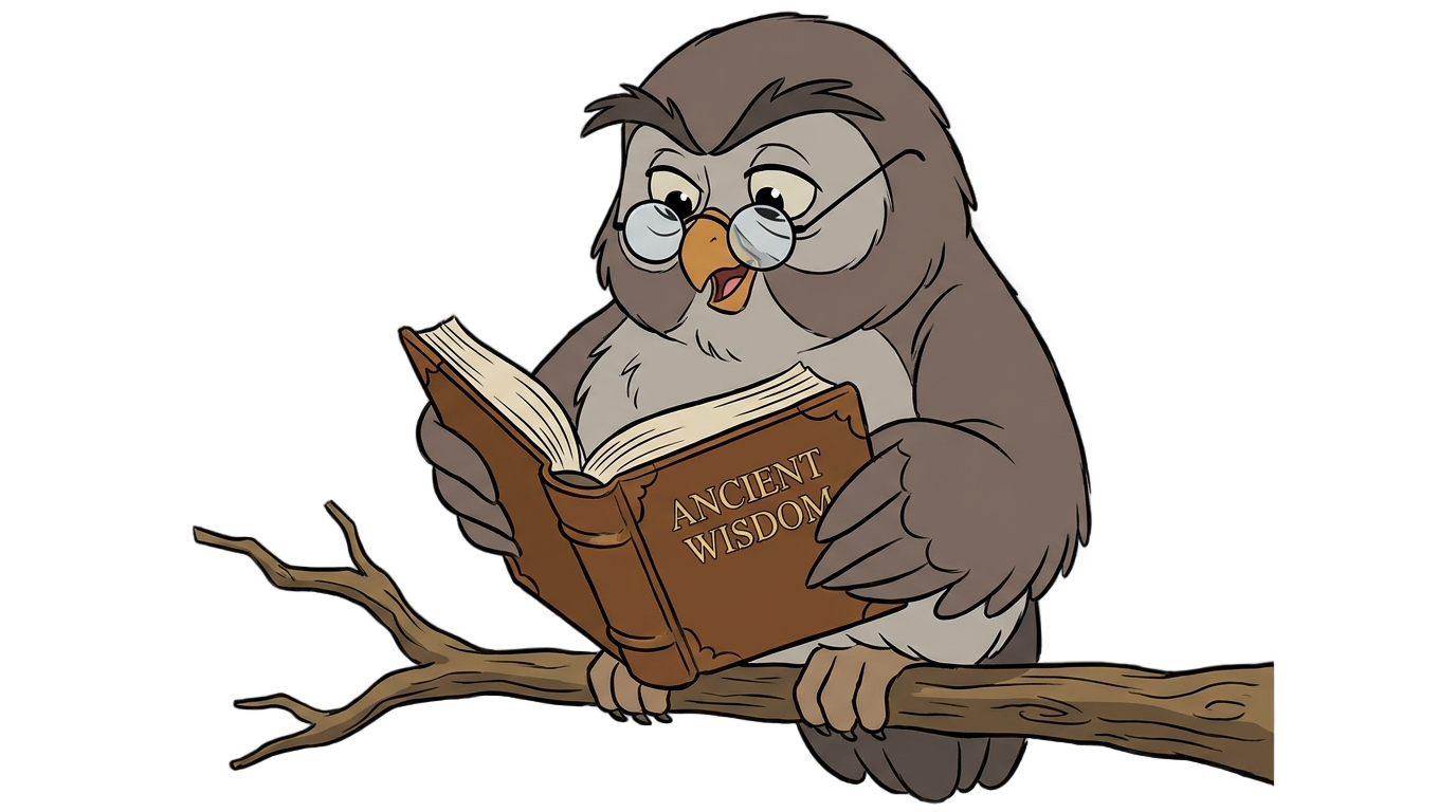 owl reading a book clipart png PNG transparent background