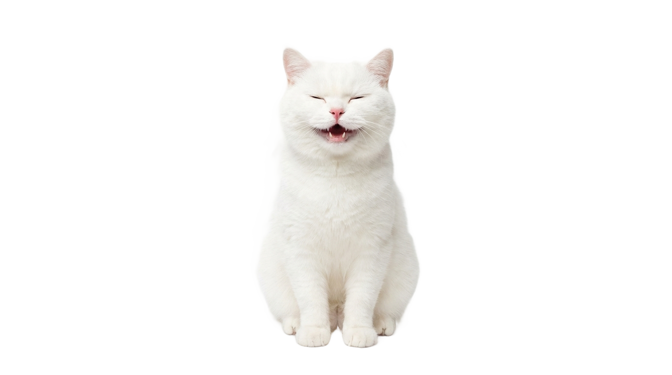 happy cat meme png PNG transparent background