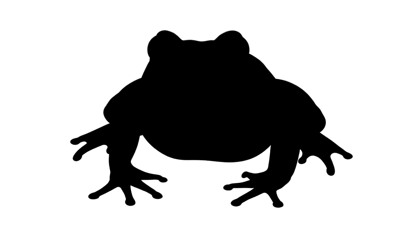 frog silhouette png PNG transparent background