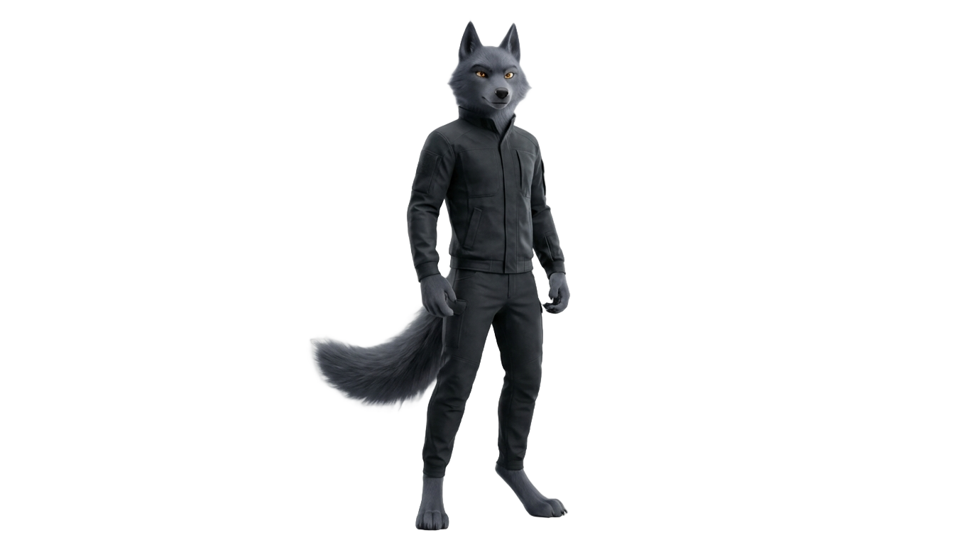 whisper the wolf png PNG transparent background
