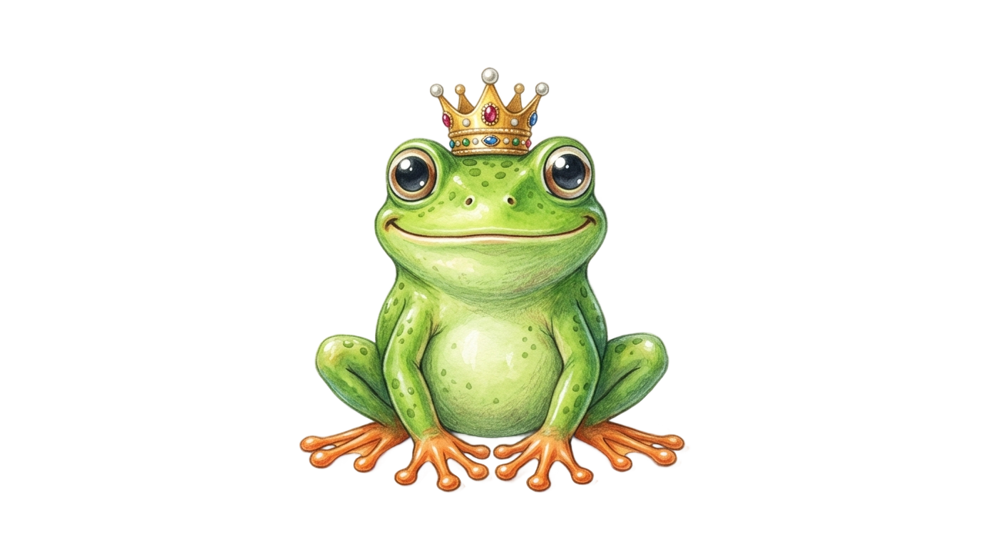 frog prince png PNG transparent background