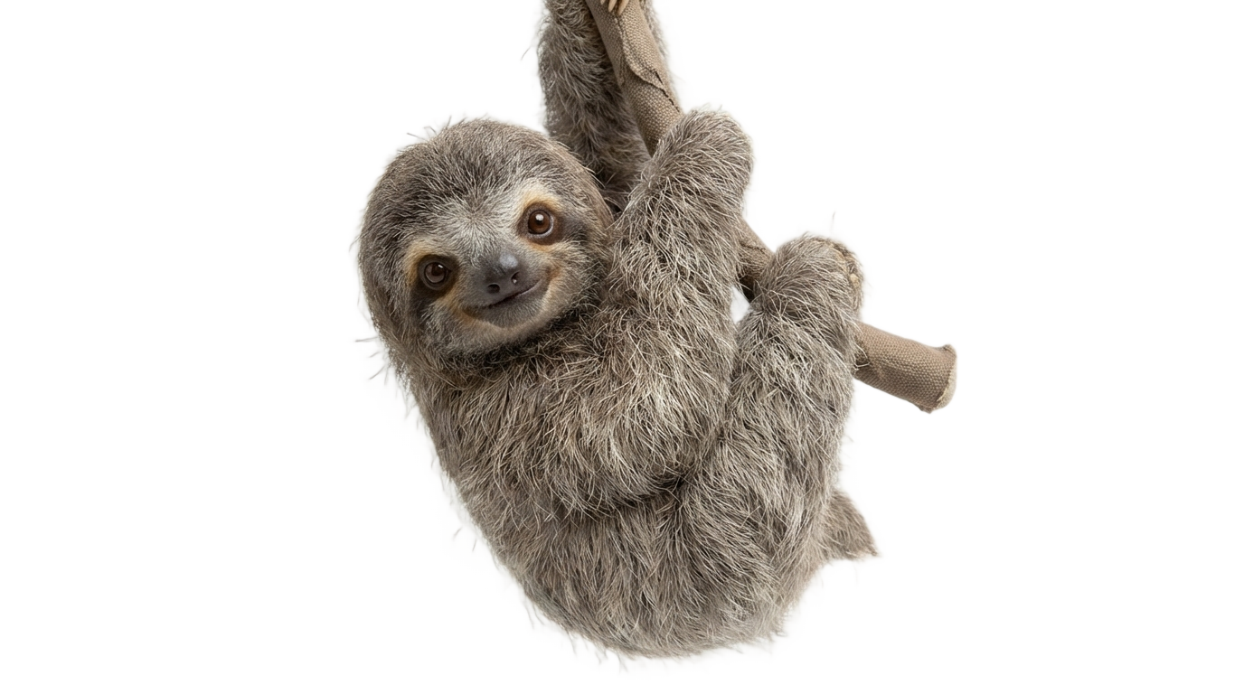 baby sloth png PNG transparent background