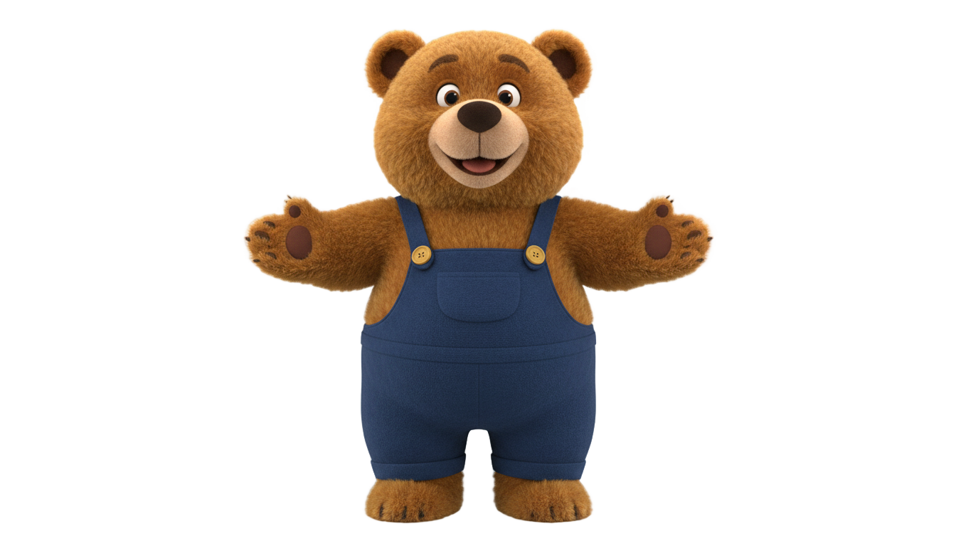 bear in the big blue house png PNG transparent background