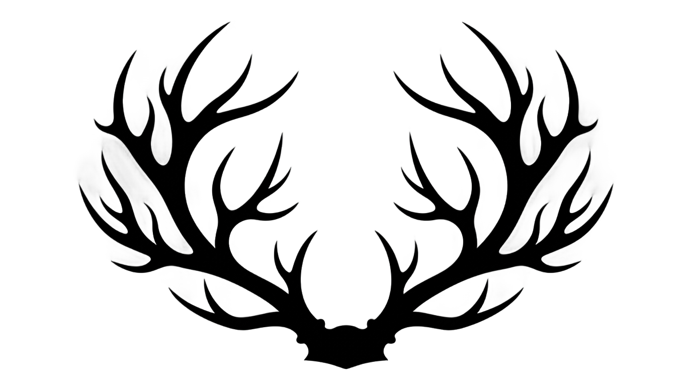 deer antlers silhouette png PNG transparent background