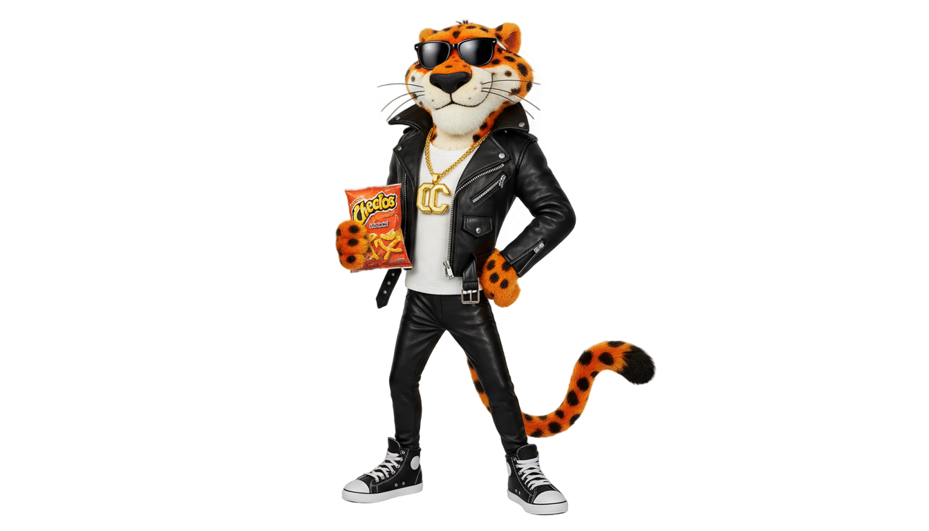 chester cheetah png PNG transparent background