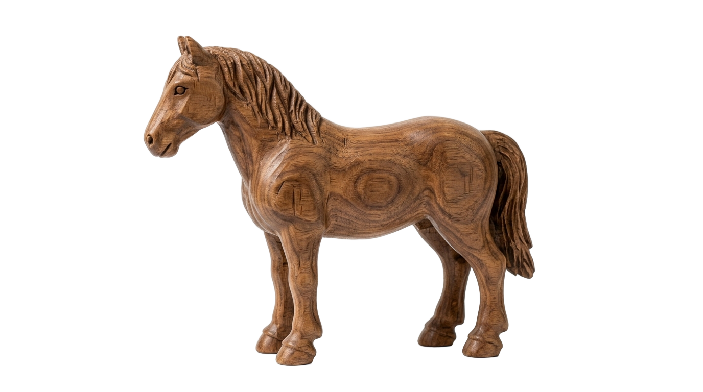 wooden horse png PNG transparent background