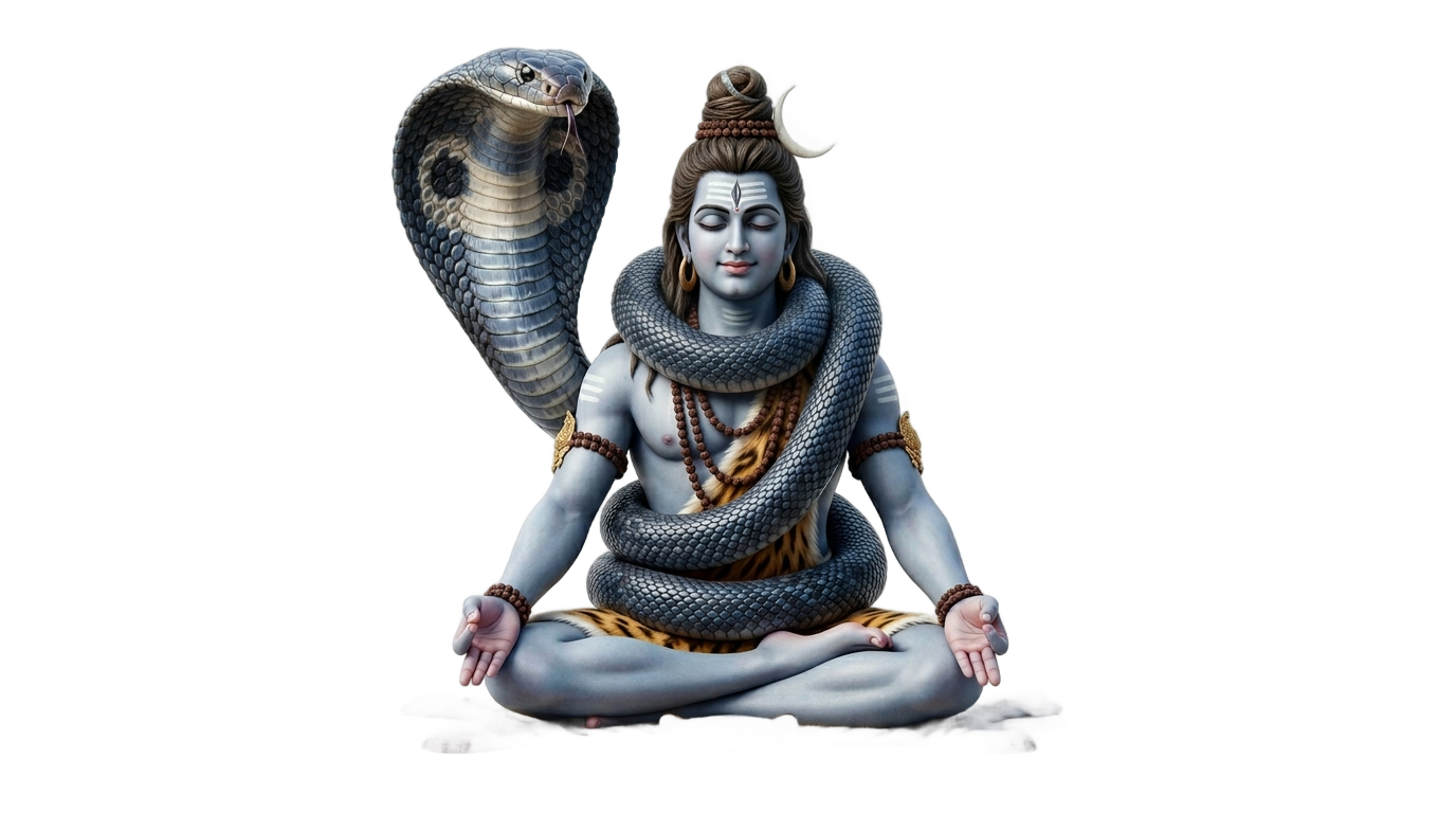 lord shiva snake png PNG transparent background