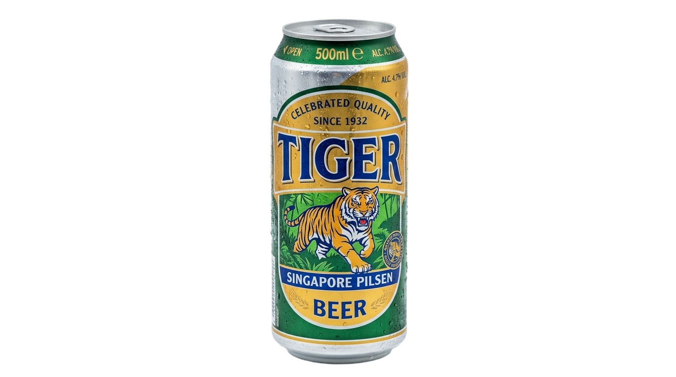 tiger beer can png PNG transparent background