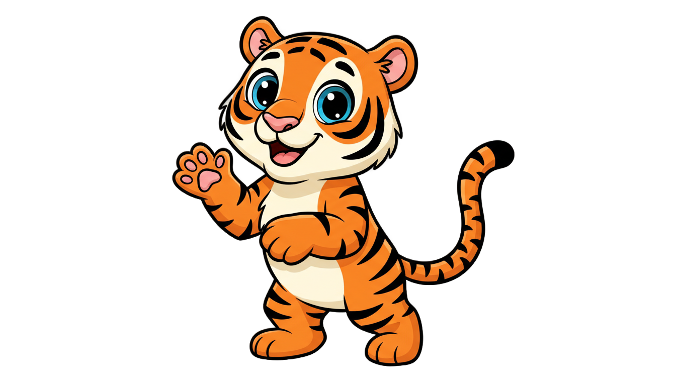tiger cartoon png PNG transparent background