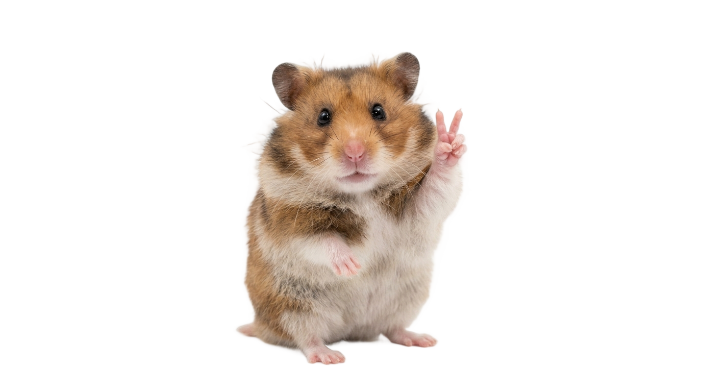 hamster peace sign meme png PNG transparent background